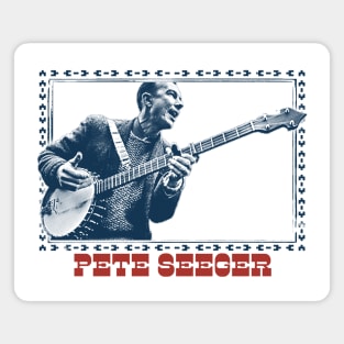 Pete Seeger ----- Retro Fan Art Magnet